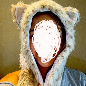 Cat spirit scarf hood